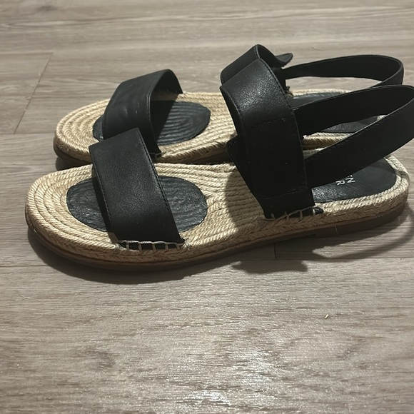Eileen Fisher Black Espadrilles adjustable strap women’s size 9 - Picture 7 of 9